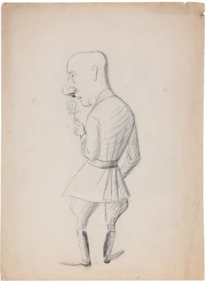 Ре-Ми (Ремизов Николай Владимирович). Шарж на писателя В.М. Дорошевича